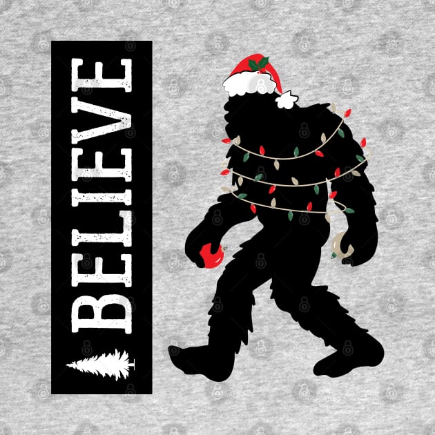 Big Foot Christmas Sasquatch Holiday Yeti by Angel Pronger Design Chaser Studio